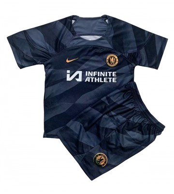 Maillot de foot Chelsea Gardien de but Domicile enfant 2023-24 Manches Courte (+ pantalon court)
